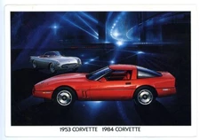 1980s Chrome - Vintage Classic Automobile, 1953 Corvette 1984 Corvette