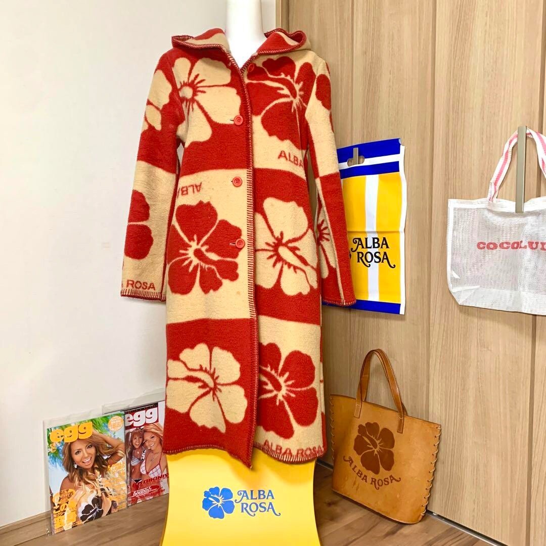 Alba Rosa Blanket Coat Hibiscus Foodie Free Size | eBay