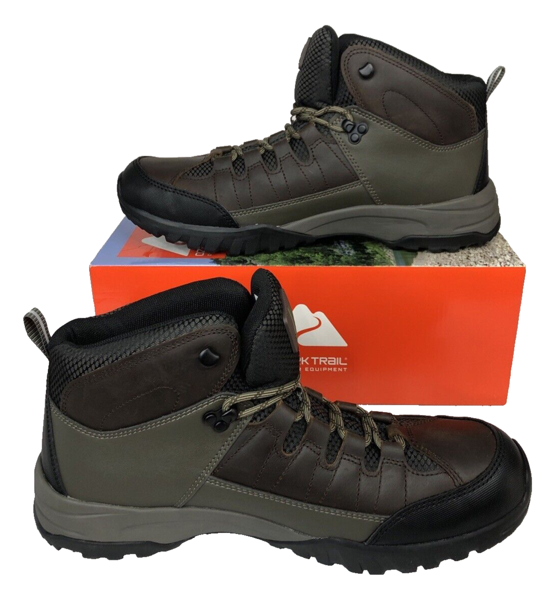 Ozark Trail Mens 9.5 Hiking Boots Brown Trail Outdoor Work Glory F121S6 Rugged Free Shipping! Ozark Trail Men main image 4