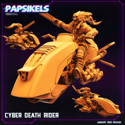 Cyber Death Rider | Cyberpunk | Sci-Fi Tabletop Miniature