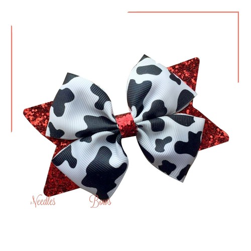 BonEful RTS NEW Girl Boutique Hair*Bows 2 Ribbon Cream Xmas