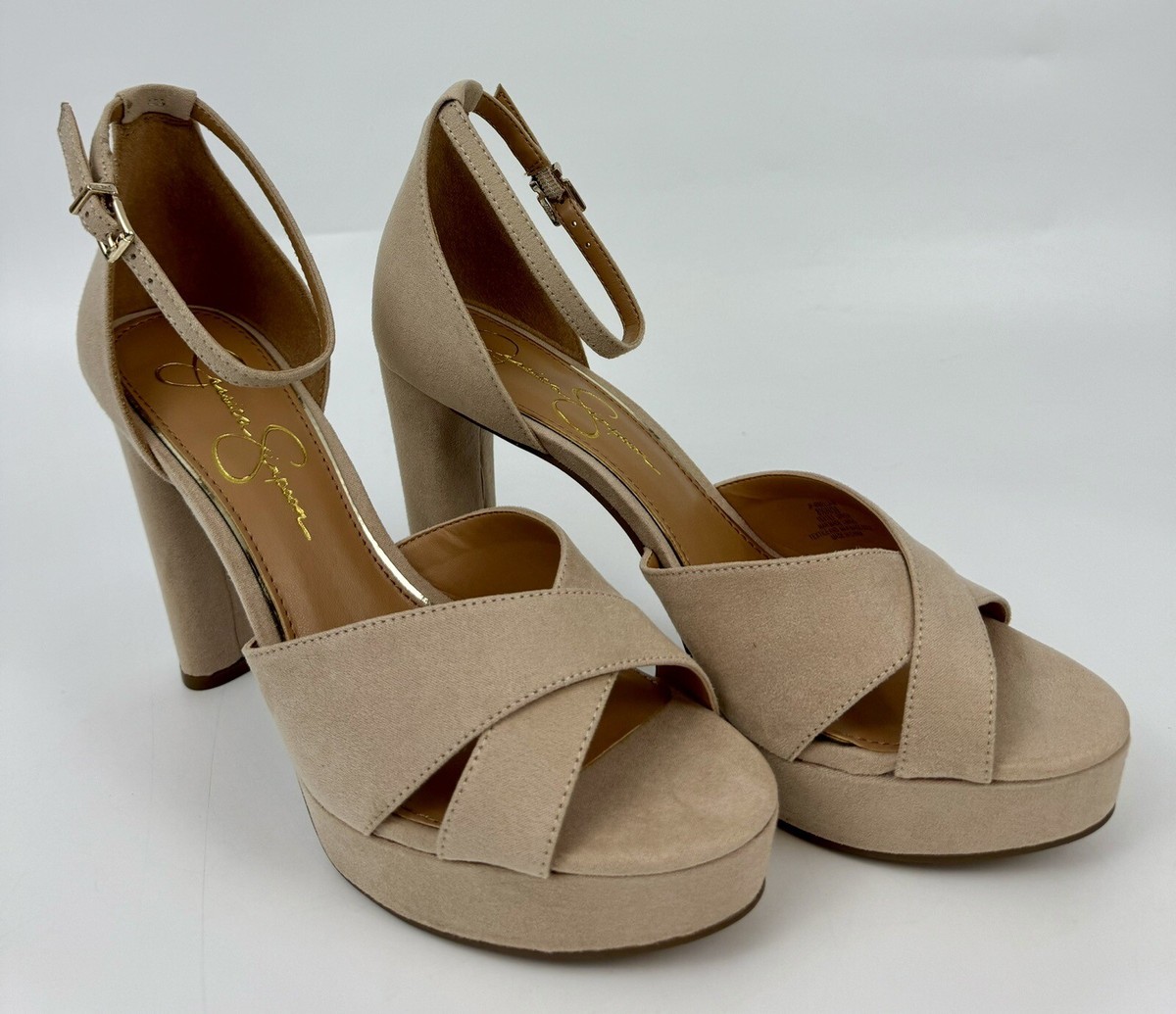 セール! JESSICA SIMPSON バックル プラットフォーム ブーティ NEW Jessica Simpson Irbella Slingback Platform Sandal Heel