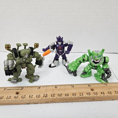 LOT Playskool ROBOT HEORES Transformers BRAWL SKIDS GALVATRON Figures