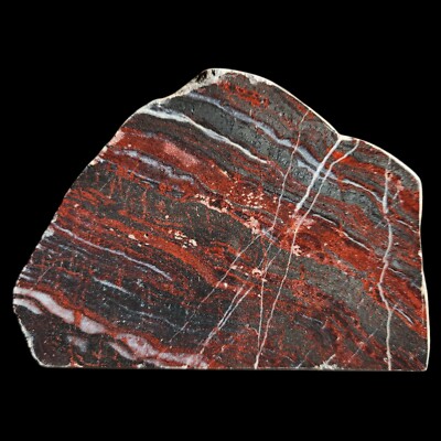 Rare! Polished Banded Iron Formation Slab, 3.1 BYO, Tallering Peak, WA, 642G