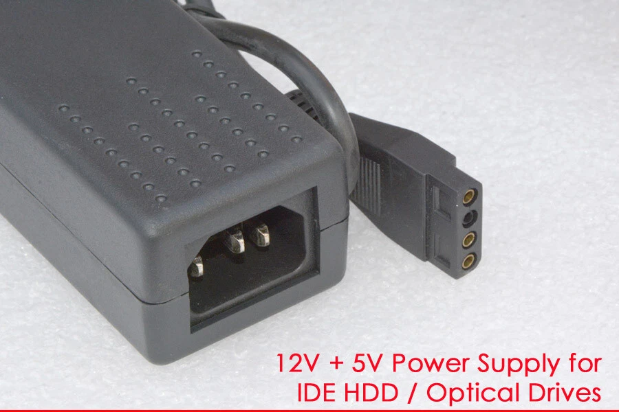 NETZTEIL 220V 12V + 5V 2A MIT DEM SPEZIALSTECKER FÜR IDE FESPLATTE CDROM DVD N97 - Bild 4 von 4