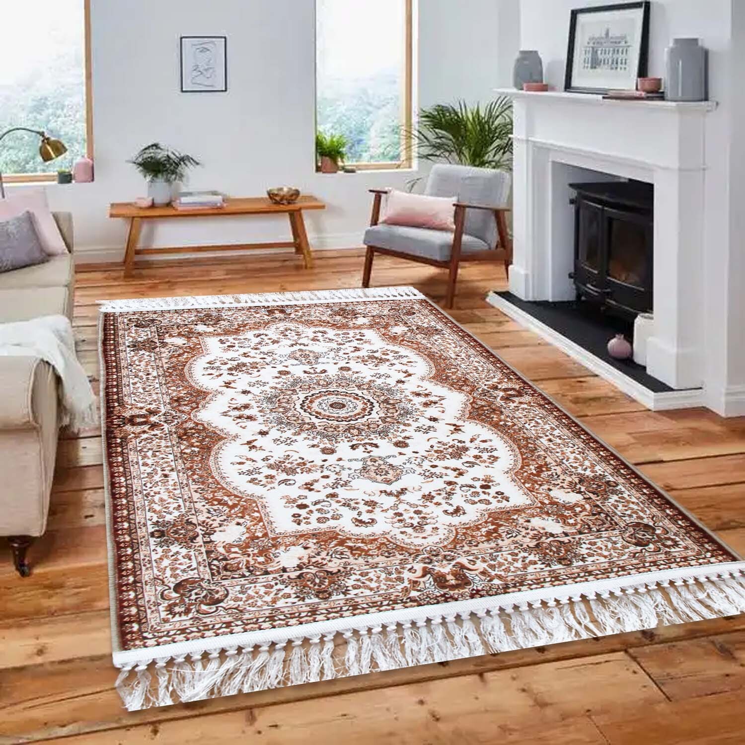 Large Traditional Rugs Bedroom Living Room Hallway Runner Rug Carpet
