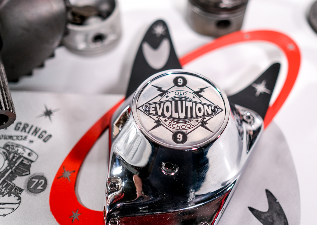 Polished Aluminum 1999 Evo Evolution Points Timing Cover for