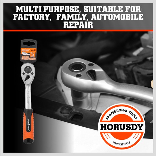 1/4" 3/8" 1/2" Drive Ratchet Socket Wrench Handle 72 Tooth Quick-Release Spanner - Picture 32 of 40