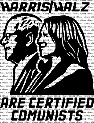 Harris Walz Are Certifies Communists Decal US Seller Anti Harris Anti Walz