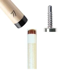 Katana KATXS-8 Pool Cue Shaft - 12.50mm - Radial Black Collar - FREE Jt Cap