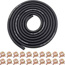 1/4 Inch ID Fuel Line Hose 10Ft 20 Hose Clamps for Small Gas Engines-Free Ship