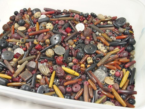 4 Pounds Assorted India Handmade Horn Beads / Scrap Pieces / Clearance (JPR-58)⭐ - Picture 3 of 7