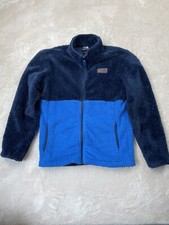 The North Face Campshire Jacket Boys L Blue Fleece Sherpa Full Zip Softshell