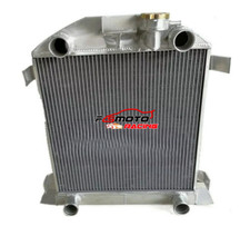 3 Row Aluminum Radiator For Ford Lowboy Chopped Wflathead V8 Engine 1932-1939