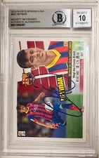 2013-14 Neymar Jr Signed Este Spanish Liga #681 Rookie BAS Beckett Auto Grade 10