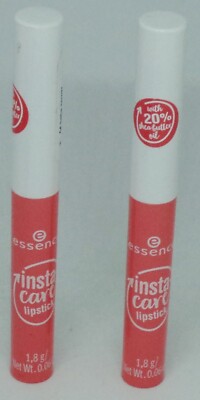 2 Essence Insta-Care Lipsticks Lipcolor With 20% Shea Butter Oil BABE POWDER #04
