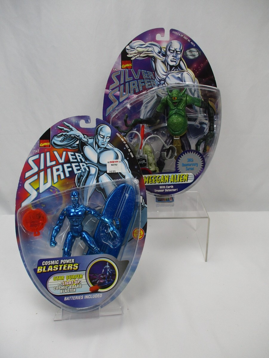 Silver Surfer Cosmic Power Blasters Star Surfer and Megann Alien