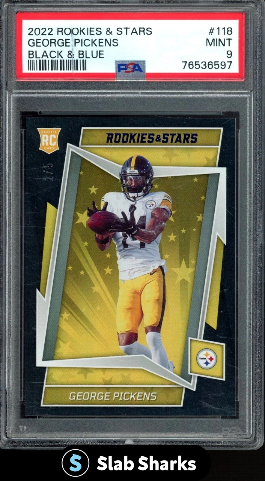 George Pickens Panini Rookies & Stars #118 Black & Blue