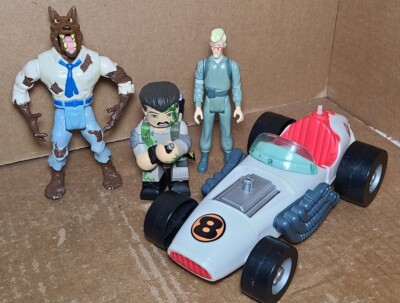 Vintage LOT Of Ghostbusters Figures Racecar Wolfman Ray Egon          (T2)
