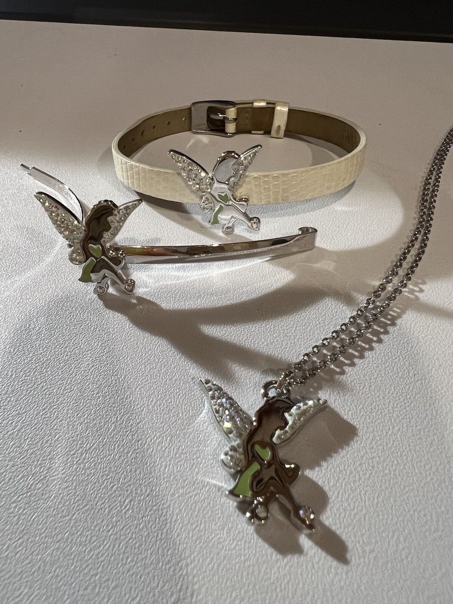 Swarovski Disney Tinker-bell Necklace, Hair Clip, & Bracelet  display picture 3