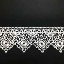 Nastro macramè passamaneria pizzo merletto macrame alto 7 cm Sweet Trims 8G8042 