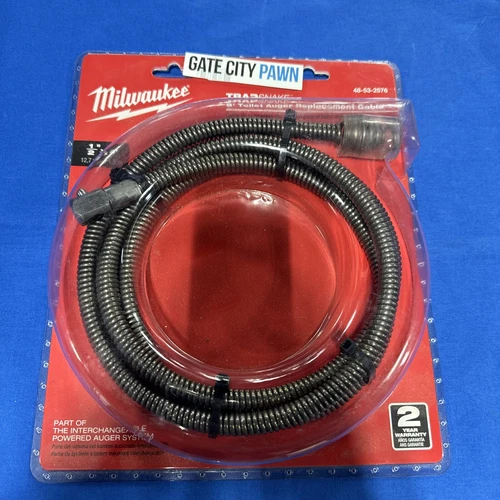 Milwaukee 48-53-2576 TRAPSNAKE 1/2" X 6' Toilet Auger Replacement Cable New