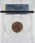 1938-D/D 5C  Buffalo Nickel Five Cent PCGS GRADED MS66  (BT409)