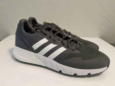 adidas ZX 1K Boost Grey White H01911 Men's Running Shoes Size 8.5