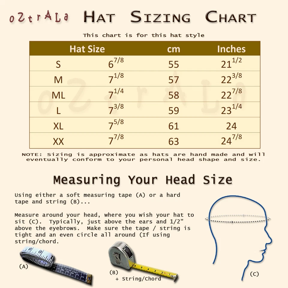 【oZtrALa】 KANGAROO Leather JACARU Hat Cowboy Outback Mens DrizaBone AUSTRALIAN ~ - image 3 of 4