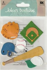 Jolee's Boutique 3-D Stickers KIDS SOFTBALL Baseball Theme 82659 Fast FREE Ship!