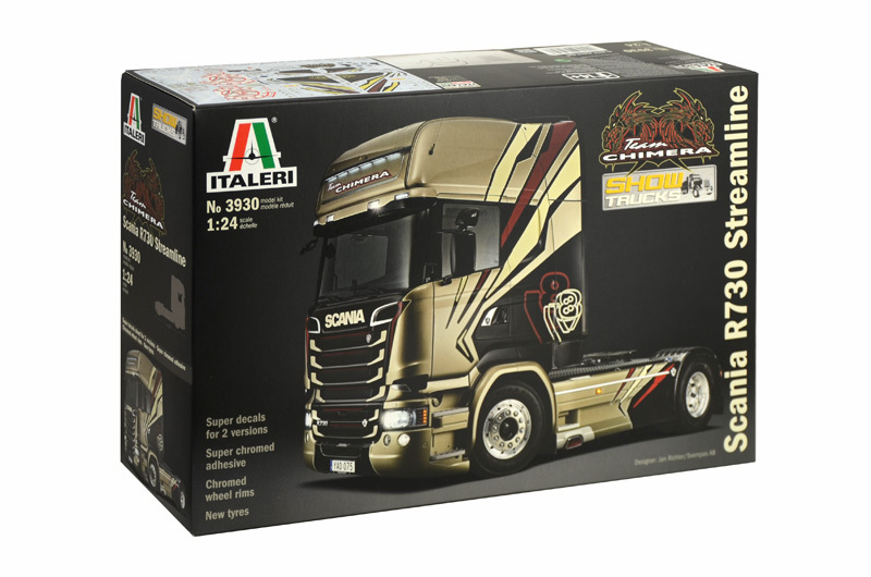 Italeri 3930 1/24 Show Truck Model Kit Scania R730
