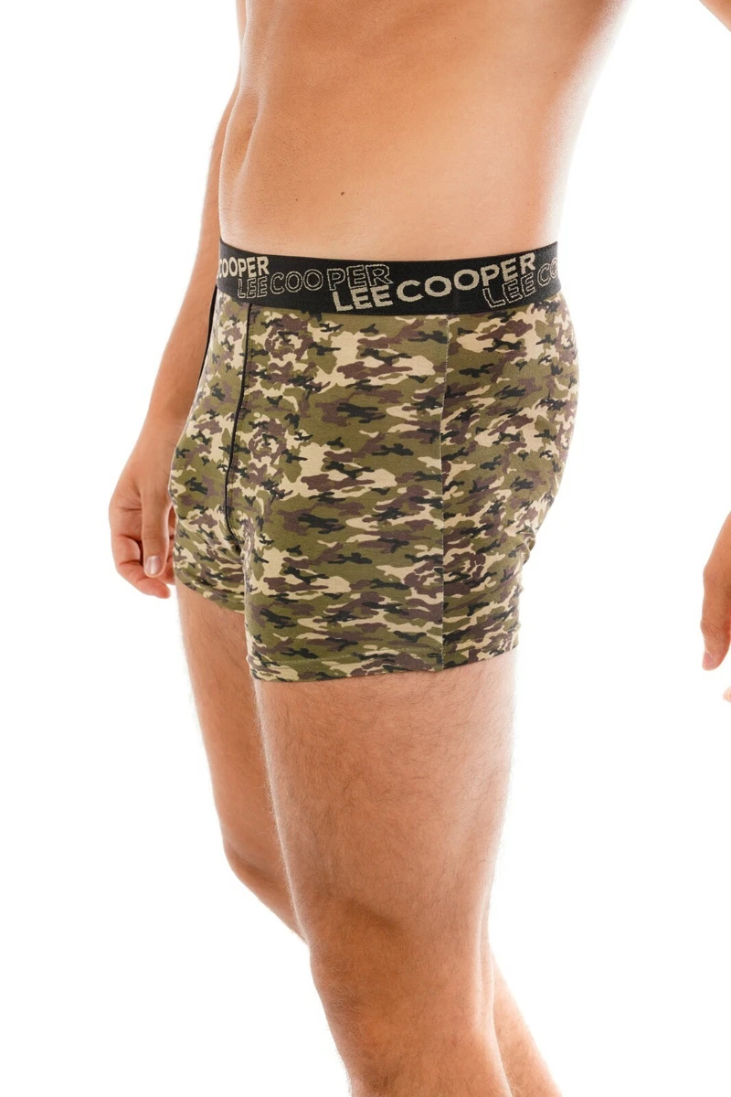 Ex Brand Mens Camo Boxer Shorts Army Cotton Stretch 2 s Pack Single Underwear
