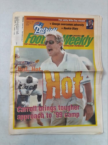 2 Patriots Football Weekly Magazines 1999 Pete Carroll Ted Johnson 123 - Picture 2 of 8