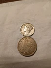 Coins vintage 1943D Mercury Dime, 1906 V Cents