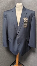 Bristish Tailor Big Tall Suit Jacket Navy Chest 50' XLong RRP  200 LN141 LL 09