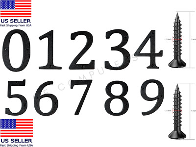 4 inch Outside Floating House Address Numbers Letters Mailbox Garage Door