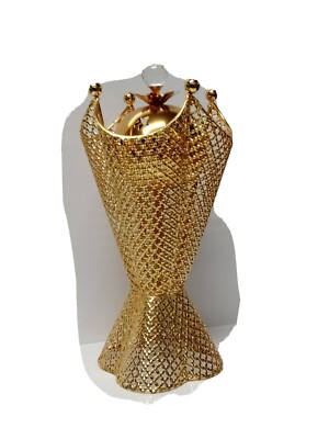 Arabischer Stil Gold Metall Räuchergefäß Bakhoor Weihrauch Oud Halter Multi