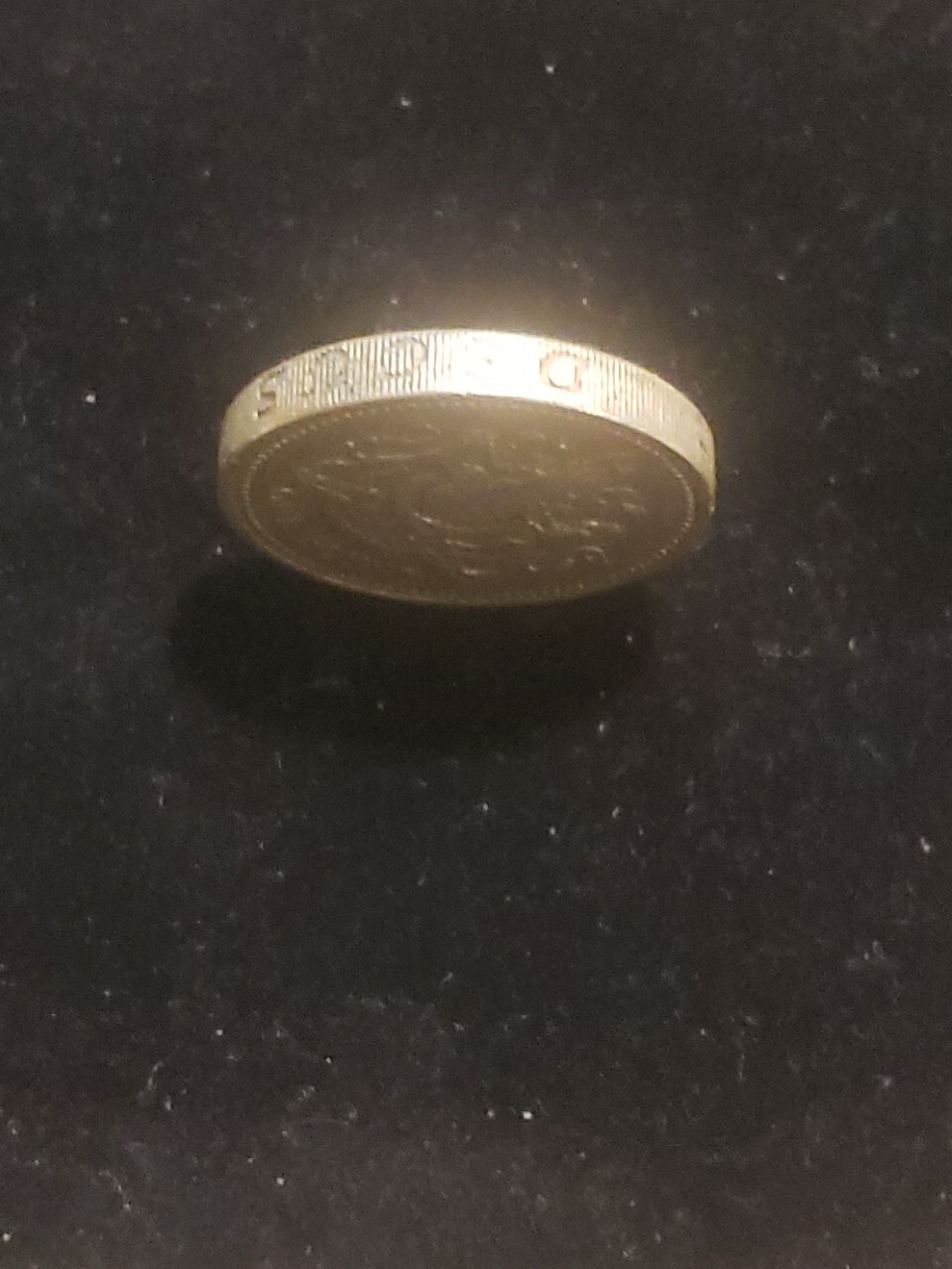 RARE XF 1983 United Kingdom 1 Pound Error Coin With Upside Down Edge ...