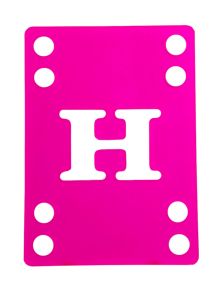 Skateboard Riser Pads 1/8" (4mm) Pair of Risers Longboard Shock Pads Pink