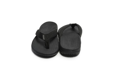 FOOT BIO-TEC Orthotic Slide Slippers - Sky Black Unisex Comfort Footwear - Size 10 New