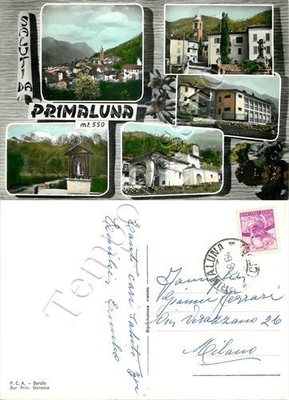 Postcard Greetings from Primaluna, views - Lecco, 1964