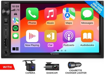 Eonon UX7 Android 14 Autoradio 7''Doppel DIN GPS Navigation CarPlay kabellos WLAN