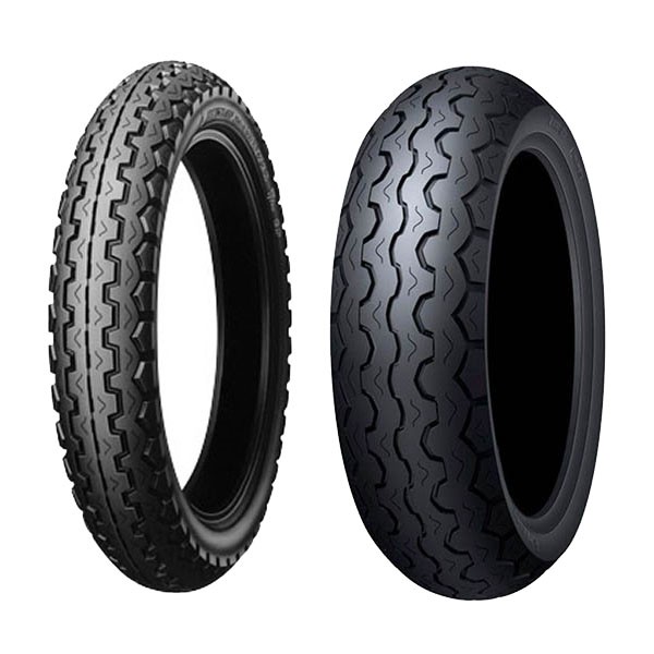 TYRE PAIR DUNLOP 4.10-19 61H K81 TT100 + 150/70-17 69H TT100 GP