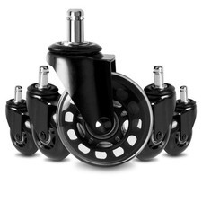 Office Chair Caster Replacement Wheel for Hardwood Floor and Carpet, Heavy Du...
