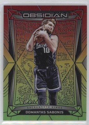 2023 Panini Obsidian Electric Etch Reggae Flood 62/75 Domantas Sabonis #46 0c3
