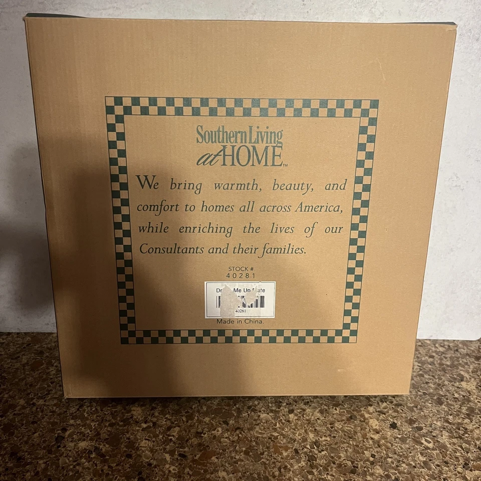 Plato Southern Living @ Home Dress Me Up 12" Blanco - Nueva Caja Abierta Foto 4 de 4