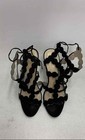 BCBGeneration Chiko Black Scalloped Strappy Lace Up Heel Sandals Women's Size 9 — photo 2
