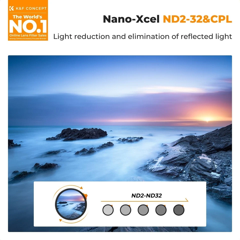 77mm Circular Polarizer & Variable ND Filter - Perfect for Captivating Photos - Image 4 of 4
