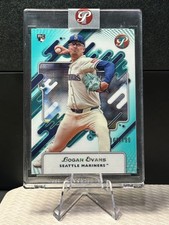 Logan Evans 2025 Topps Pristine -Pristine Aqua Refractor RC 169/199 Seattle