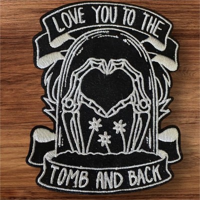 Loungefly Love You To The Tomb And Back Gothic Iron-On Velvet 3  Patch- New